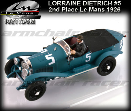 LE MANS MINIATURES 132113/5M - Lorraine Dietrich Le Mans 1926 #5