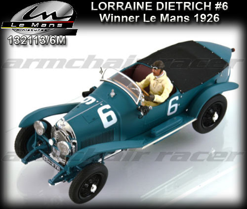 LE MANS MINIATURES 132113/6M - Lorraine Dietrich Le Mans 1926 #6