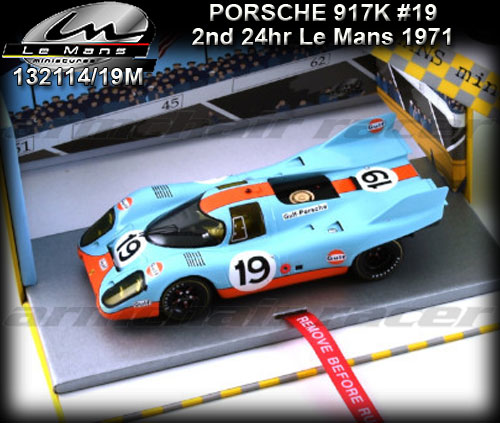 LE MANS MINIATURES 132114/19M - Porsche 917K 2nd Le Mans 1971