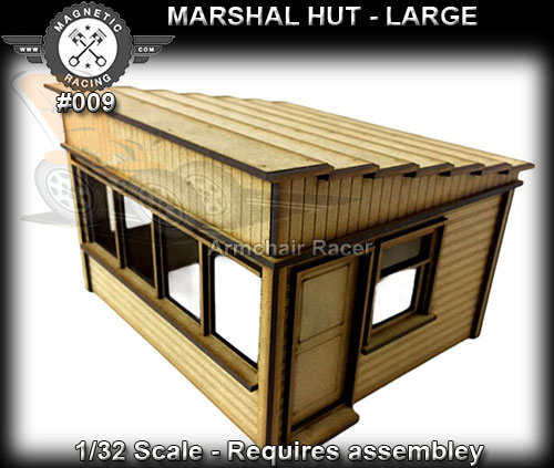 MAGNETIC RACING BUILDING #009 - Marshal Hut - Large