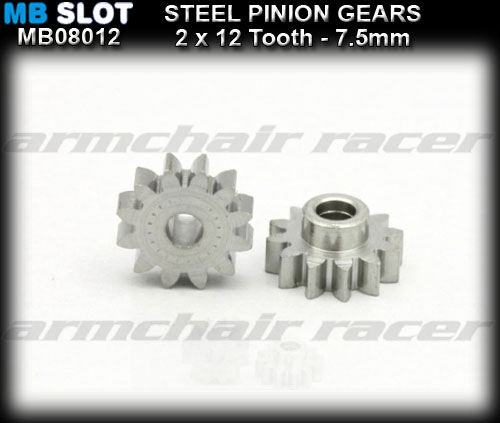 MBSLOT SIDEWINDER PINION GEAR MB08012 - 12T Steel Pinion Gear