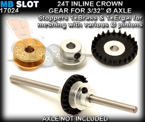 MBSLOT INLINE CROWN GEAR MB17024 - 24T Inline Gear