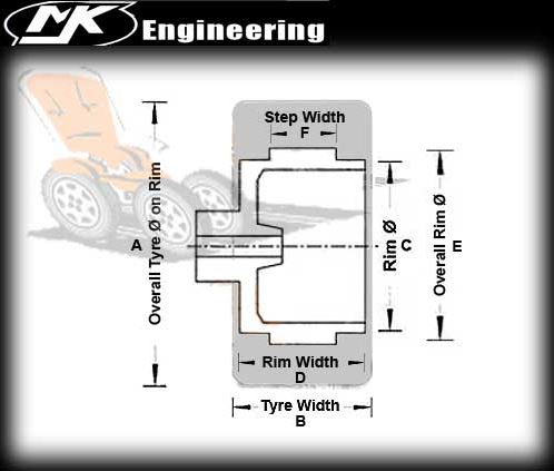 MJK 4138 - 2 x tyres to suit Carrera 1:24 Corvette C7R & Audi R8