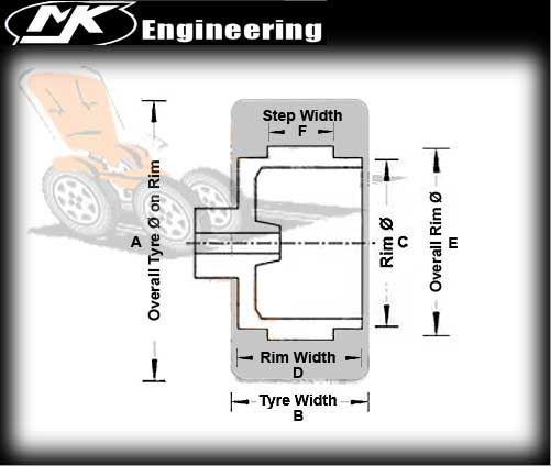 MJK 4139 - 2 x tyres to suit Carrera 1:24 Porsche 997