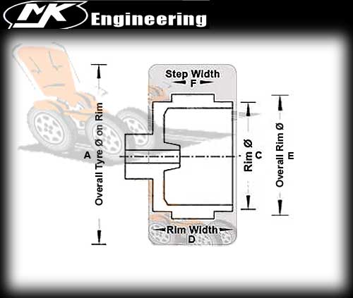MJK 4233 - 4 x tyres to suit vintage GT wheels