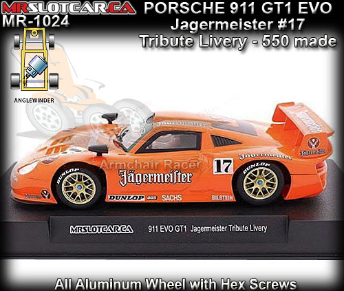 MR SLOTCAR MR1024 - Porsche 911 GT1 EVO - Jagemeister #17