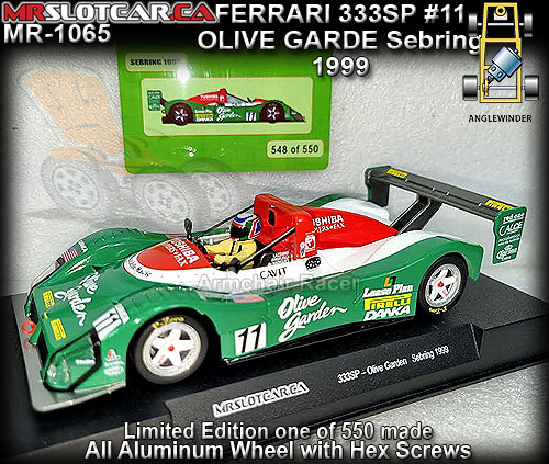 MR SLOTCAR MR1065 - Ferrari 333SP - Sebring 1999 - Olive Garden