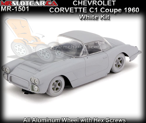 MR SLOTCAR MR1501 - Chevrolet Corvette C1 Coupe 1960 - white kit