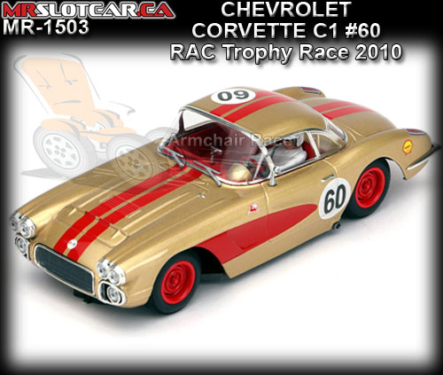 MR SLOTCAR MR1503 - Chevrolet Corvette C1 - RAC Trophy Race 2010