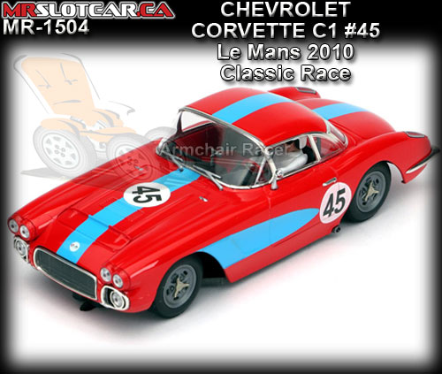 MR SLOTCAR MR1504 - Chevrolet Corvette C1 - Le Mans 2010 Classic