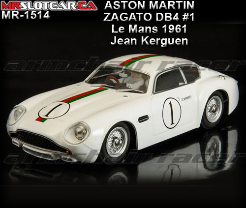 MR SLOTCAR MR1514 - Aston Martin Zagato DB4 - Le Mans 1961 #1