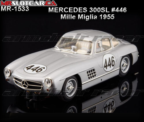 MR SLOTCAR MR1533 - Mercedes 300SL - 1955 Mille Miglia #446