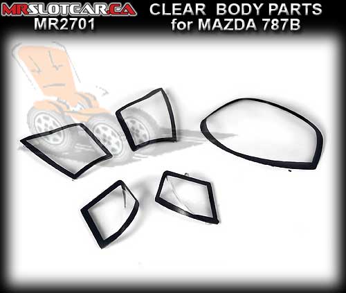 MR SLOTCAR BODY PARTS MR2701 - Clear Body Parts