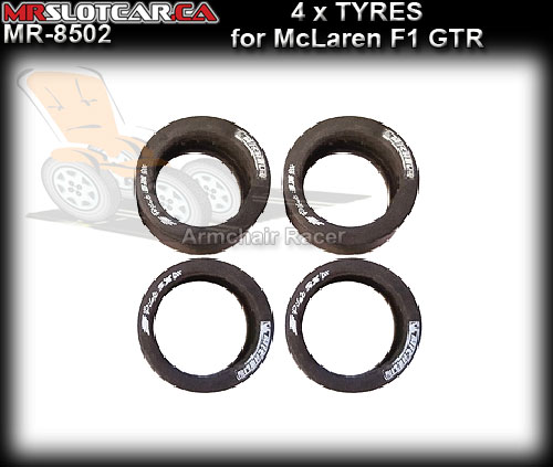 MR SLOTCAR TYRES MR8502 - for McLaren F1 GTR x 4