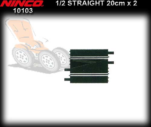 NINCO TRACK 10103 - 2 x Standard Half Straight 20cm each