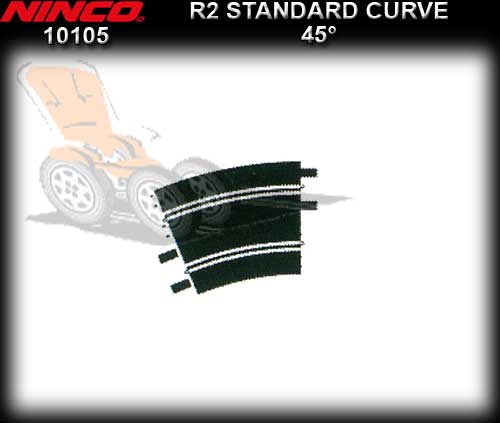NINCO TRACK 10105 - 2 x R2 45 degree Standard Curve