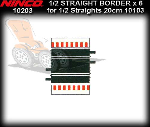 NINCO BORDER 10203 - 6 x Borders 1/2 Straight 20cm each