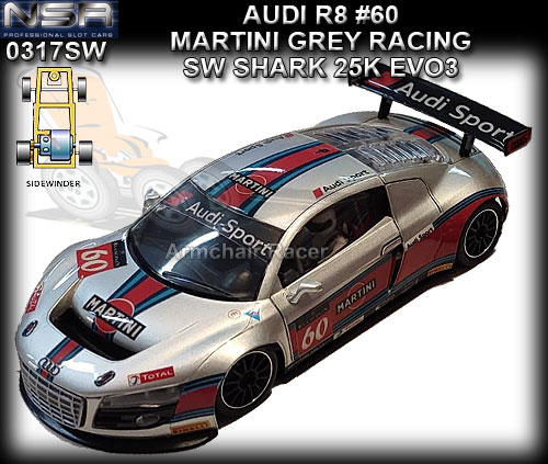 NSR 0317SW - Audi R8 - Martini Grey #60 - sidewinder