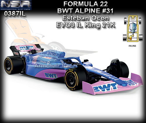 NSR 0387IL - Formula 22 - BWT Alpine #31 - Esteban Ocon