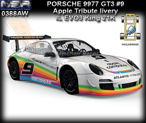 NSR 0388AW - Porsche 997 GT3 - Apple Tribute livery #9