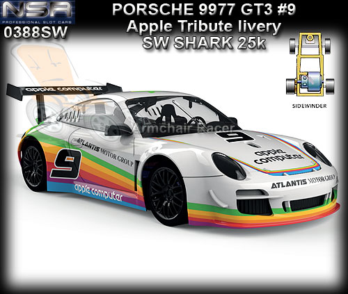 NSR 0388SW - Porsche 997 GT3 - Apple Tribute livery #9