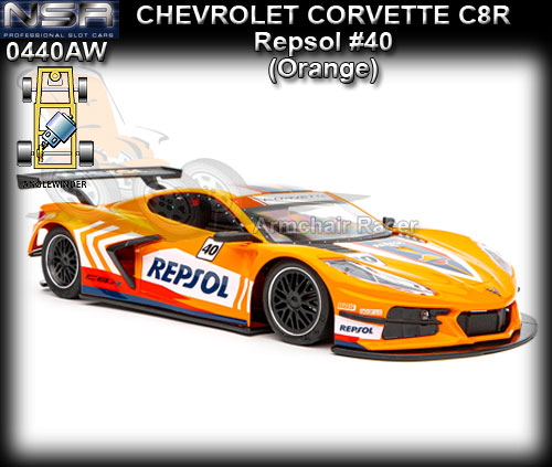 NSR 0440AW - Chevrolet Corvette C8R - Repsol livery - Orange #40