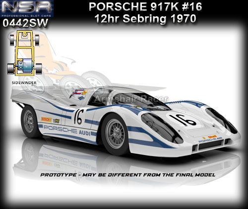 NSR 0442SW - Porsche 917K - 12hr Sebring 1970 #16