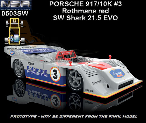 NSR 0503SW - Porsche 917/10K - Rothmans livery #3 (red)