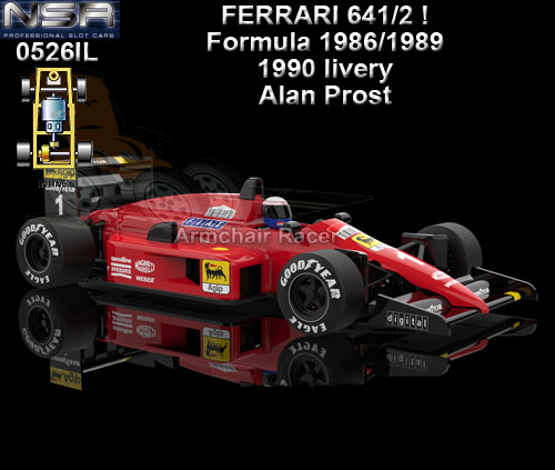 NSR 0526IL - Formula 1986/1989 - Ferrari 641/2 #1 Alain Prost