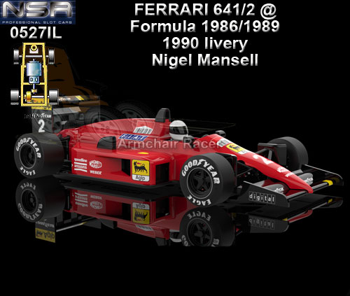 NSR 0527IL - Formula 1986/1989 - Ferrari 641/2 #2 Nigel Mansell