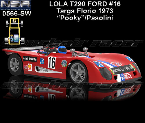 NSR 0566SW - Lola T290 Ford - Targa Florio 1973 #16