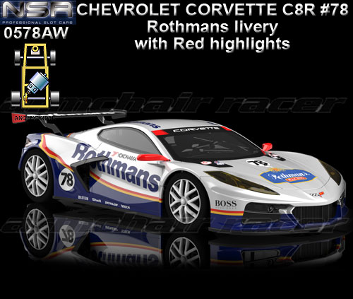 NSR 0578AW - Chevrolet Corvette C8R - Rothmans livery #78