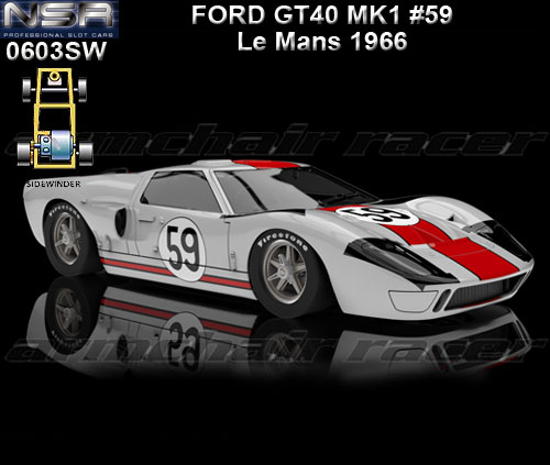 NSR 0603SW - Ford GT40 MKI - Le Mans 1966 #59