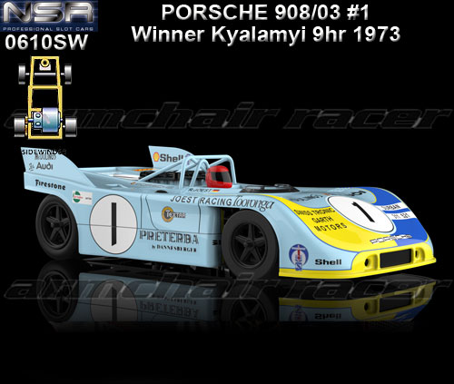 NSR 0610SW - Porsche 908/03 - winner Kyalamyi 9hr 1973 #1