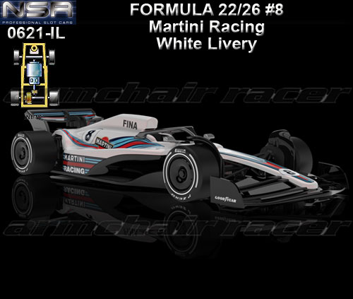 NSR 0621IL - Formula 22/26 Martini Racing white livery #8