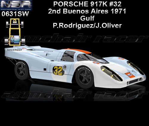 NSR 0631SW - Porsche 917K - winner Buenos Aires1971 #30 Gulf