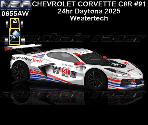 NSR 0655AW - Chevrolet Corvette C8R - 24hr Daytona 2025 #91