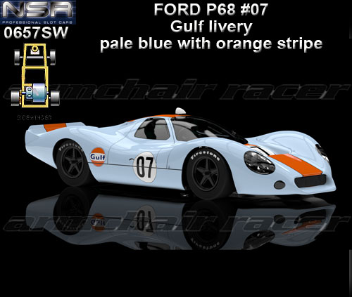 NSR 0657W - Ford P68 - Gulf livery #28 (pale blue)