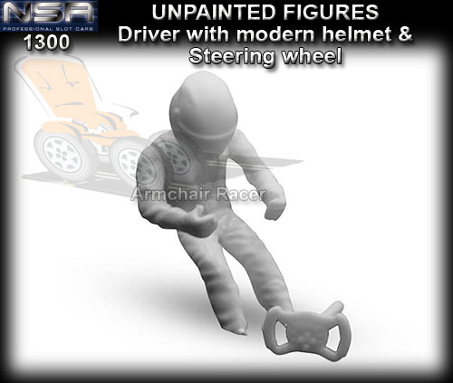 NSR 1300 - Driver with Modern Helmet & Steering Wheel