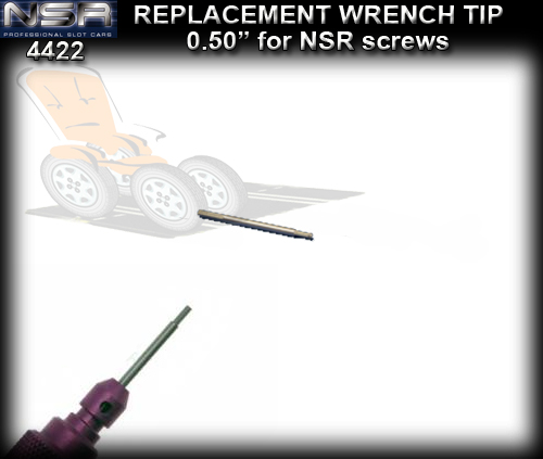 NSR WRENCH REPLACEMENT 4422 - .050 Aluminium tip replacement