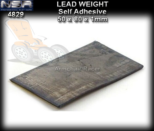 NSR LEAD WEIGHT 4829 - Self Adhesive 50 x 80 x 1mm