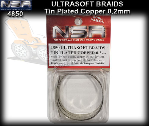 NSR BRAID 4850 - Ultra Soft Tin Plated Copper Braid - 1 metre