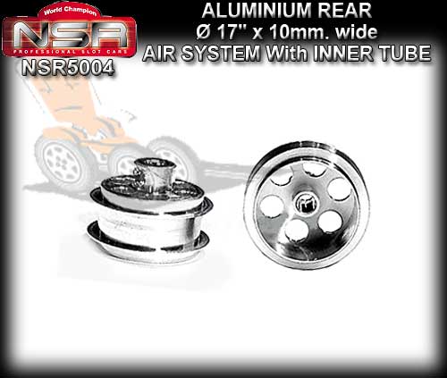 NSR WHEELS 5004 - 17 x 10mm Rear Aluminum Air System