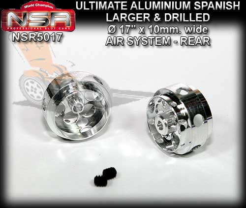 NSR WHEELS 5017 - 17 x 10mm Rear Aluminum Drilled