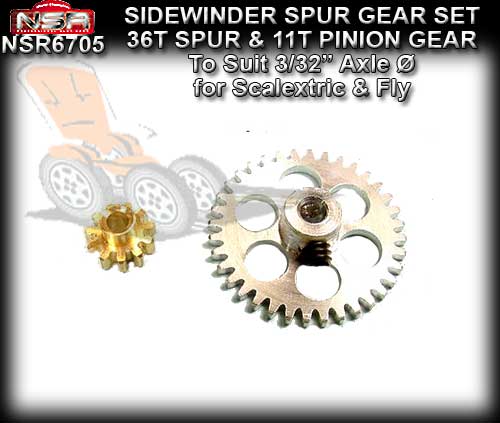 NSR SIDEWINDER GEAR SET 6705 - 36T x 11T Sidewinder Gear Set
