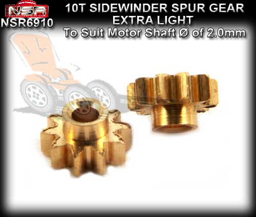 NSR SIDEWINDER PINION 6910 - 10T Sidewinder pinions