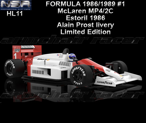 NSR HL11 - Formula 86/89 - McLaren MP4/2C 1986 #1 A.Prost
