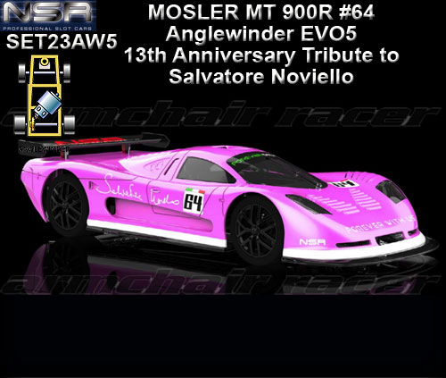 NSR SET23AW5 - Mosler MT 900R - Anglewinder EVO5 #64 tribute car