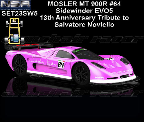 NSR SET23SW5 - Mosler MT 900R - Sidewinder EVO5 #64 tribute car