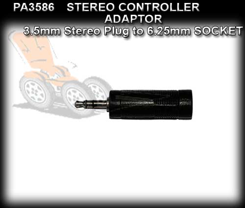 CONTROLLER ADAPTOR PA3586 - Stereo 3.5mm Plug to 6.25mm Socket